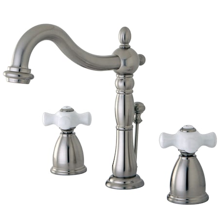 Kingston Brass 8" Widespread Bathroom Faucet, Brushed Nickel KB1978PX